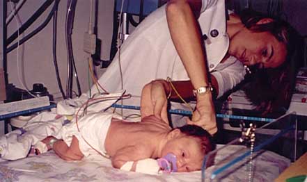 Baby in ICU