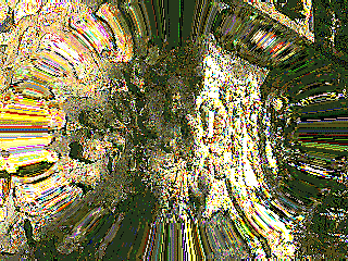 Aztec Pulsar - digitally manipulated photograph