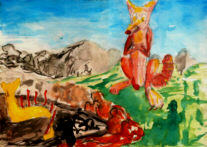 Fox comtemplating decay