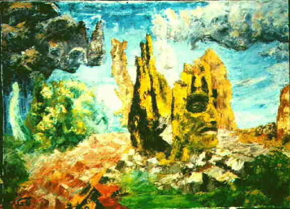 Georges Tafelmacher - artiste amateur - peinture paysagiste - Threats and hazards