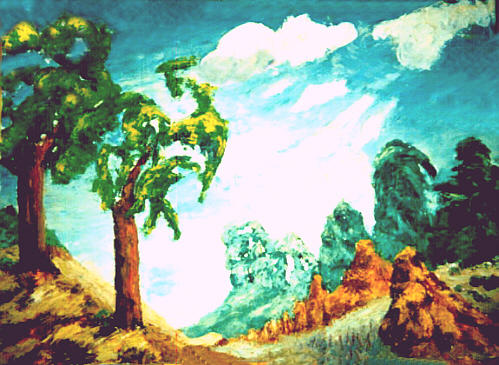 Georges Tafelmacher - artiste amateur - peinture paysagiste - Vallon