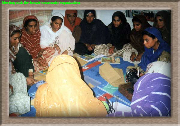 Meeting with the female community organization