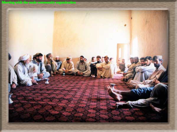 Meeting with the male community organization