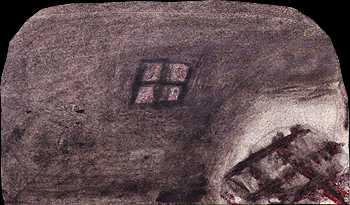 d3  3 x 5 in. pencil, charcoal & crayons / paper - 1998
