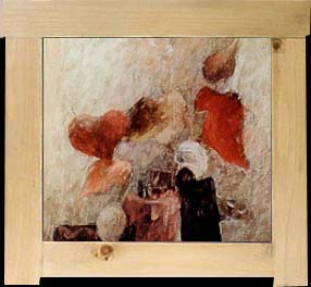 LEAVES  20 x 20 in. egg tempera on canvas, 1996