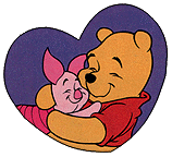 Pooh & Piglet heart