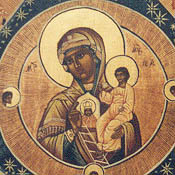 LA VIRGEN DE LA ZARZA ARDIENTE. DETALLE