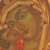 VIRGEN DE VLADIMIR. Detalle