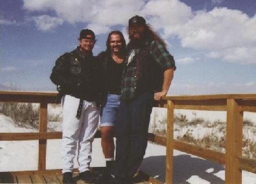 Ogam, Chris, and Songdog at White Sands Nat'l Monument
