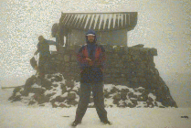 Dave at the summit of Ben Nevis