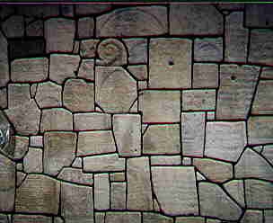 The wall of headstones
