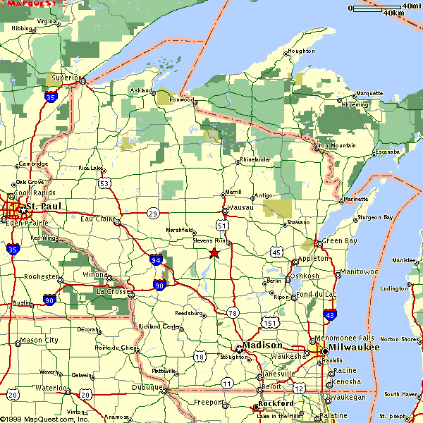 Map of Wisconsin