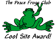 Peace Frogs Award