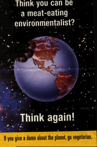 think you can be a meat-eating environmentalist? think again