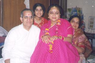 mom, dad, jiji, and me