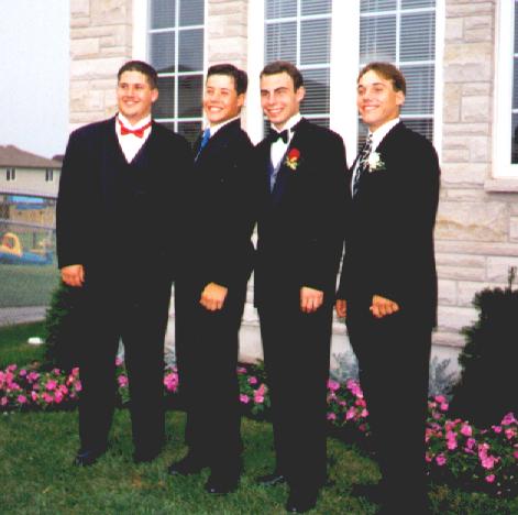The boys in tuxes