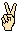 Hand symbol for 2