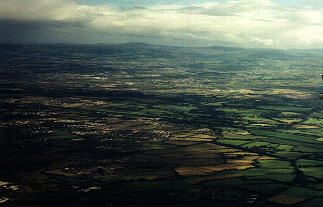 aerial view of Ireland