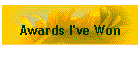 Awards I've Won