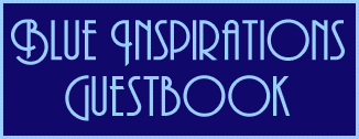 .blue inspiration guestbook.