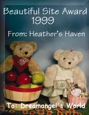 Beautiful Site Award 1999 From 'Heather's Haven'