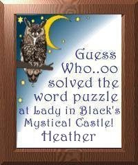 I Solved the Word Puzzle at Lady in Black's Mystical Castle