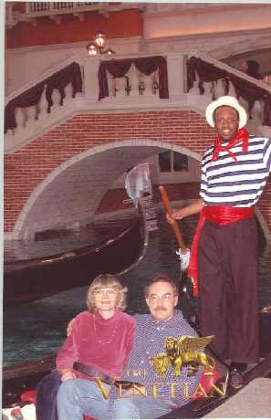 Gondola ride at The Venetian