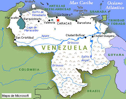 Mapa de Venezuela