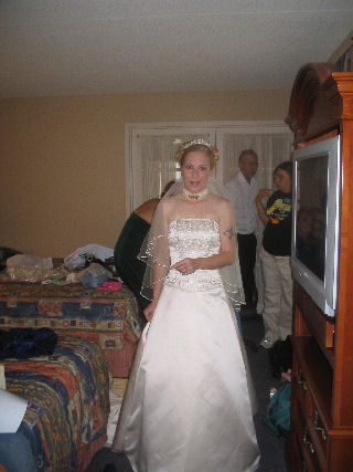 Helping Cindy with Dress