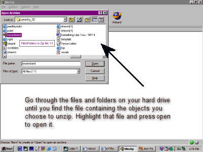 Finding the file to open