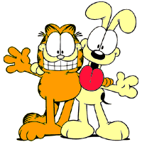 Garfield and Odie