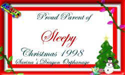 certificate for Sleepy