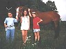 By the horse