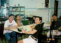 Resting for a meal at Kota Tinggi