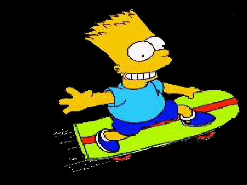 Bart Skateboarding