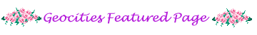 Geocities Feature Page