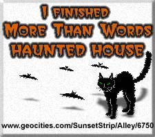I finished 'More Than Words' Haunted House!
