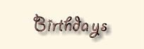 Birthdays