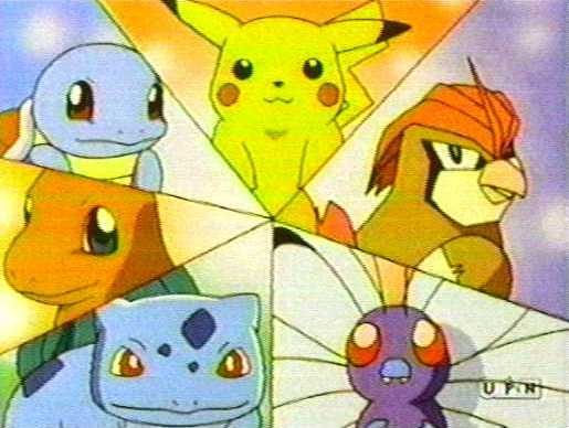 Ash's pokemon team (very early in the series)