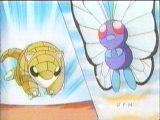 Butterfree should've won! Although this Sandshrew isn't harmed by water, grass attacks should have gotten to it.