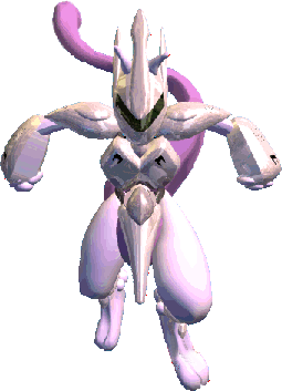 Mewtwo in his cool-looking armor.