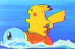 Surfing Pikachu! (Sort of)