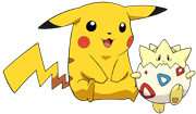 Pikachu and Togepi.