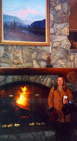 Wilderness Lodge fireplace