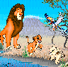 Simba, Nala, Mufasa & Zazu