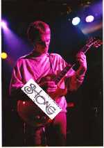 steve, head down playing guitar