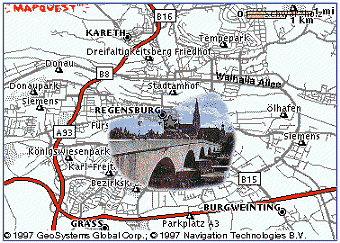 Steinerne Brucke in Regensburg, Germany