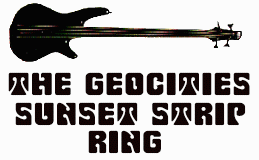 Geocities Sunset Strip Ring