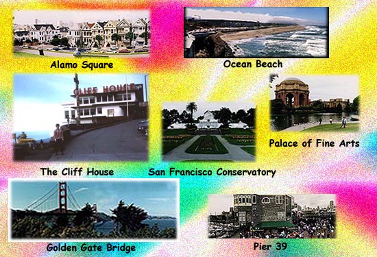 Collage of San Francisco sights