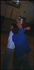 Jereme green shooting hoops